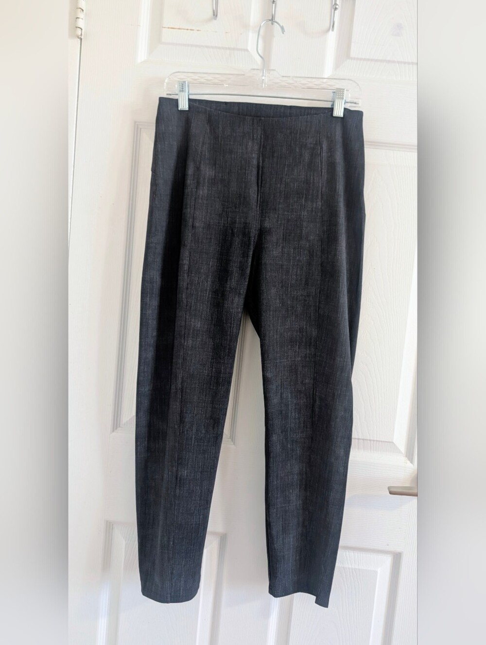 Lululemon Here to There High-Rise 7/8 Pant Trouser Crosshatch Texture Black  10 - Picture 2 of 10